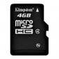 Kingston Micro-SDHC 4 Gb class 4 (��� ��������)