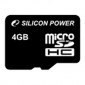 Silicon Power Micro-SDHC 4 Gb class 4 (без адаптера)
