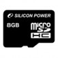 Silicon Power MicroSDHC 8 Gb class 10 без адаптера